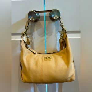 Coach Tan Leather Madison Shoulder Bag